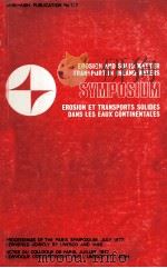 SYMPOSIUM EROSION ET TRANSPORTS SOLIDES DANS LES EAUX CONTINENTALES（1977 PDF版）