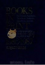 BOOKS IN PRINT 1986-1987 VOLUME 1 A-C（1986 PDF版）