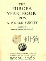 THE EUROPA YEAR BOOK 1975 A WORLD SURVEY VOLUME II（1975 PDF版）