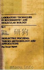 LABORATORY TECHNIQUES IN BIOCHEMISTRY AND MOLECULAR BIOLOGY VOL II PDF电子版封面