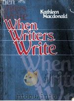 WHEN WRITERS WRITE PDF电子版封面 ERIC P.HIBBISON