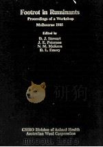 FOOTROT IN RUMINANTS PROCEEDINGS OF A WORKSHOP MELBOURNE 1985（ PDF版）