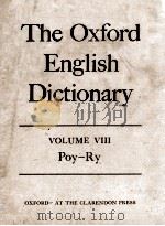 The Oxford English Dictionary Volume VIII Poy-Ry 1933 PDF电子版封面