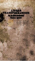 Linear Transformations in N-Dimensional Vector Space 1951 PDF电子版封面