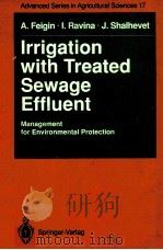 LRRIGATION WITH TREATED SEWAGE EFFLUENT PDF电子版封面 354050804X