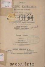SINGING EXERCISES THIRTY-FOUR VOLUMES PDF电子版封面