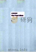 SCHUBERT FIRST VOCAL ALBUM     PDF电子版封面     
