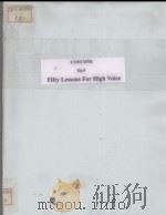 CONCONE FIFTY LESSONS PDF电子版封面