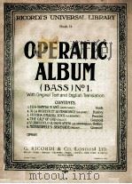 OPERATIC ALBUM PDF电子版封面
