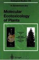 MOLECULAR ECOTOCXICOLOGY OF PLANTS（ PDF版）
