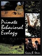 PRIMATE BEHAVIORAL ECOLOGY PDF电子版封面