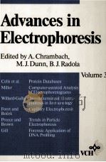 Advances in Electrophoresis Volume 3 1991 PDF电子版封面 3527279180