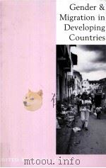 GENDER & MIGRATION IN DEVELOPING COUNTRIES（1992 PDF版）