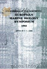 PROCEEDINCS OF THE NINETEENTH EUROPEAN MARINE BIOLOGY SYMPOSIUM 1984（1984 PDF版）