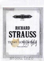 RICHARD STRAUSS THREE LOVE SONGS PDF电子版封面