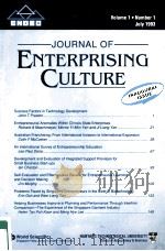 JOURANL OF ENTERPRISING CULTURE VOLUME1 NUMBER1 JULY1993（1993 PDF版）