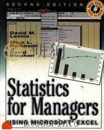 STATISTICS FOR MANAGERS USING MICROSOFT EXCEL SECOND EDITION 1999 PDF电子版封面 0130203122