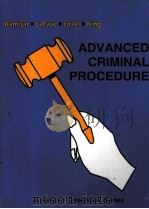ADVANCED CRIMINAL PROCEDURE CASES COMMENTS AND QUESTIONS NINTH EDITION 1999 PDF电子版封面 0314238999