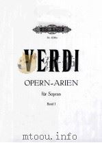 G.VERDI AUSGEAHLTE OPERN = ARIEN FUR SOPRAN BAND I     PDF电子版封面     