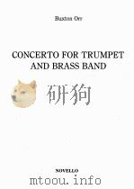 CONCERTO FOR TRUMPET AND BRASS BAND 1985 PDF电子版封面