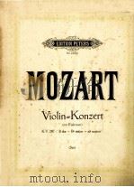 VIOLIN-KONZERT PDF电子版封面 W.A.MOZART