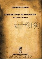 CONCERRTO IN MI MAGGIORE PER VIOLINO E ORCHESTRA 1973 PDF电子版封面