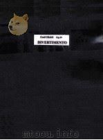 EMIL HLOBIL OP.29 DIVERTIMENTO 1953 PDF电子版封面
