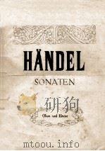 HANDEL SONATEN 1915 PDF电子版封面