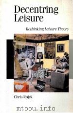 DECENTRING LEISURE 1995 PDF电子版封面 9780803988132