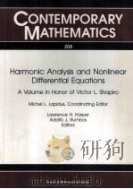 CONTEMPORARY MATHEMATICS 208 Harmonic Analysis and Nonlinear Differential Equations 1997 PDF电子版封面 0811805657