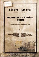 SANDOR - KIGYOSI UJJGYAKORLATOK AZ ELSO FEKVESBEN HEGEDURE -- FINGERUBUNGEN IN DER ERSTEN LAGE FUR V 1959 PDF电子版封面