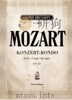 W.A.MOZART HORN-KONZERTE FUR HORN UND KLAVIER PDF电子版封面