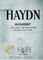 HAYDN KONZERT FUR OBOE UND ORCHESTER FUR OBOE UND KLAVIER   1926  PDF电子版封面     