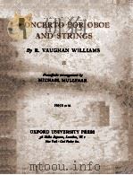 CONCERTO FOR OBOE AND STRINGS PDF电子版封面