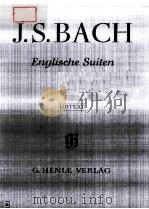 J.S.B BACH ENGLISH SUITEN 1958 PDF电子版封面