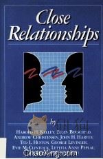 CLOSE RELATIONSHIPS 1983 PDF电子版封面 0716714434