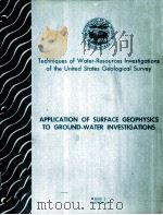 TECHNIQUES OF WATER-RESOURCES INVESTIGATIONS OF THE UNITED STATES GEOLOGICAL SURVEY CHAPTER D1:APPLI（1980 PDF版）