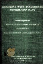 DECISIONS WITH INADEQUATE HYDROLOGIC DATA（1973 PDF版）