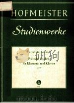POETISCHE STUDIEN FUR KLARINETTE UND KLAVIER OP.10 PDF电子版封面