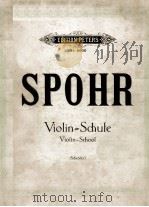VIOLIN SCHULE SPOHR PDF电子版封面