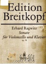 SONATE FUR VIOLONCELLO UND KLAVIER PDF电子版封面
