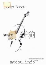 ERMEST BLOCH SUITE NO.2 FOR VIOLONCELLO SOLO   1957  PDF电子版封面     