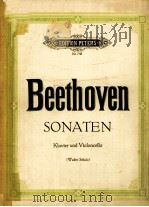 SONATEN%FUR KLAVIER UND VIOLONCELLO     PDF电子版封面     