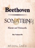 BEETHOVEN SONATEN KLAVIER UND VIOLONCELLO（ PDF版）