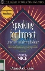 SPEAKING FOR IMPACT  CONNECTING WITH EVERY AUDIENCE（1999 PDF版）