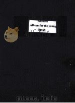 SCHUMANN ALBUM FUR DIE JUGEND OPUS 68 PDF电子版封面
