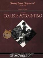 COLLEGE ACCOUNTING REVISED EDITION 1993 PDF电子版封面 0256132755