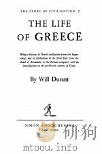 THE STORY OF CIVILIZATION :2 THE LIFE OF GREECE（1966 PDF版）