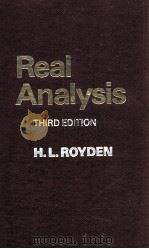 REAL ANALYSIS THIRD EDITION 1988 PDF电子版封面 0024041513;0029466202
