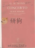CONCERTO IN SOL MINORE 1974 PDF电子版封面